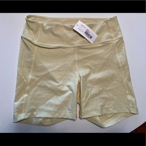 NWT Outdoor Voices Warmup Shorts - Dandelion